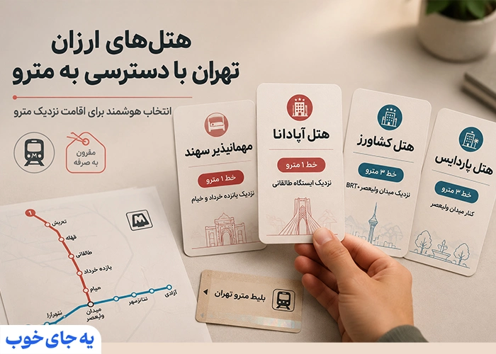 هتل های ارزان تهران نزدیک مترو